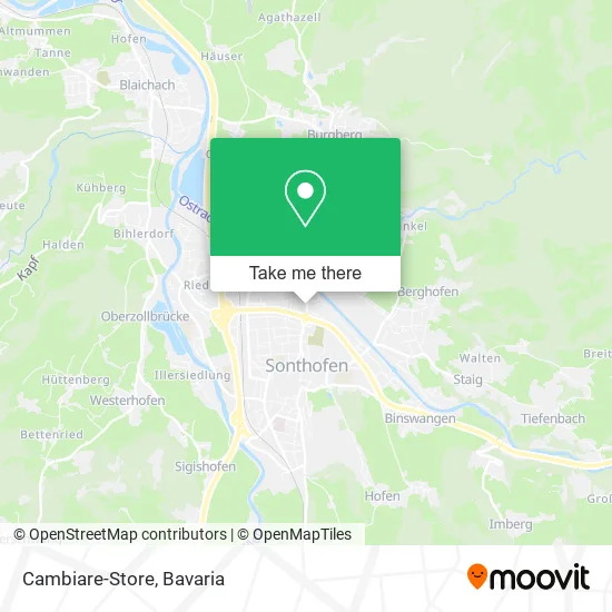 Карта Cambiare-Store