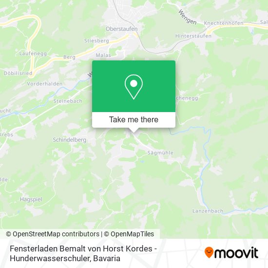 Fensterladen Bemalt von Horst Kordes - Hunderwasserschuler map