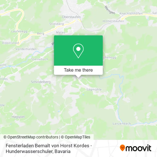 Карта Fensterladen Bemalt von Horst Kordes - Hunderwasserschuler