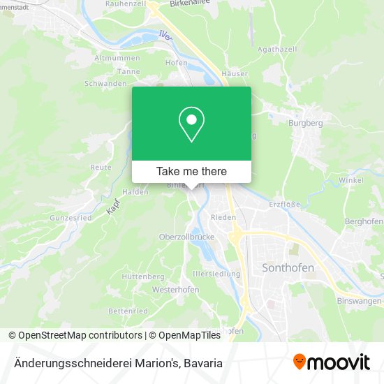 Änderungsschneiderei Marion's map