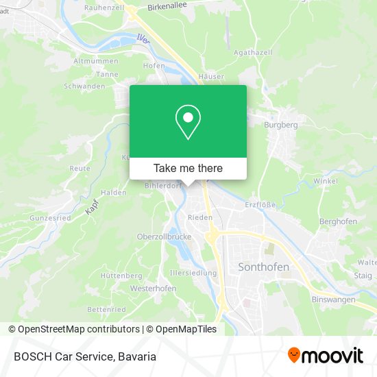 BOSCH Car Service map