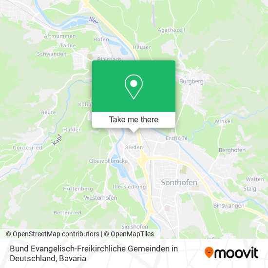 Bund Evangelisch-Freikirchliche Gemeinden in Deutschland map