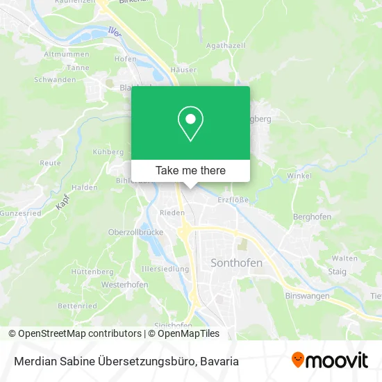 Карта Merdian Sabine Übersetzungsbüro