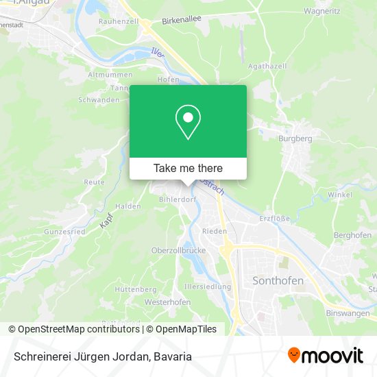 Schreinerei Jürgen Jordan map