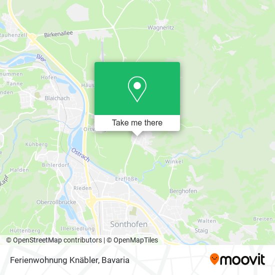 Ferienwohnung Knäbler map