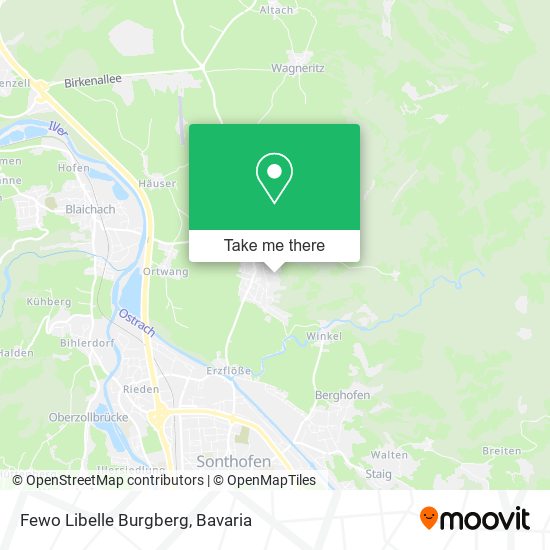 Fewo Libelle Burgberg map