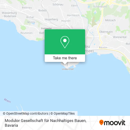 Карта Modulor Gesellschaft für Nachhaltiges Bauen