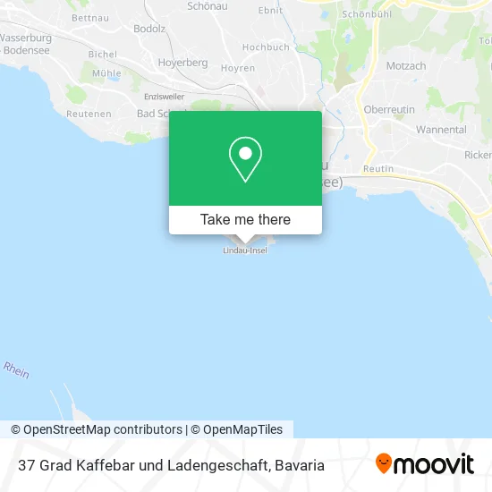 Карта 37 Grad Kaffebar und Ladengeschaft