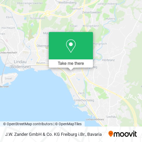 J.W. Zander GmbH & Co. KG Freiburg i.Br. map