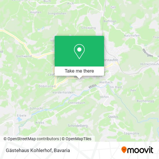 Gästehaus Kohlerhof map