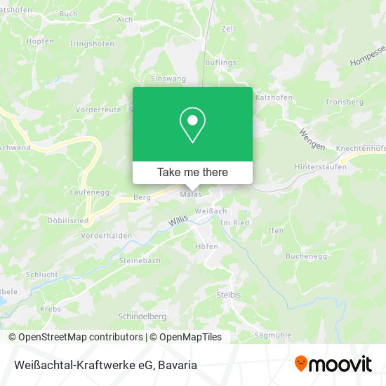 Weißachtal-Kraftwerke eG map