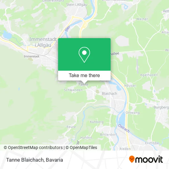 Карта Tanne Blaichach