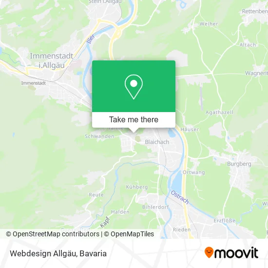 Карта Webdesign Allgäu