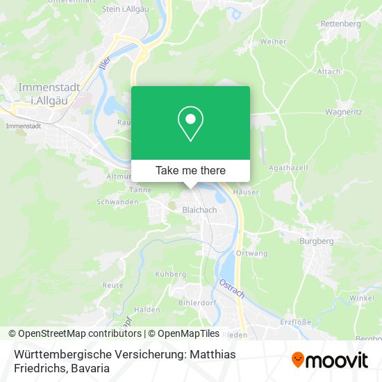 Württembergische Versicherung: Matthias Friedrichs map