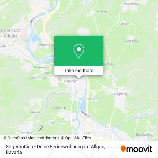 Sogemütlich - Deine Ferienwohnung im Allgäu map