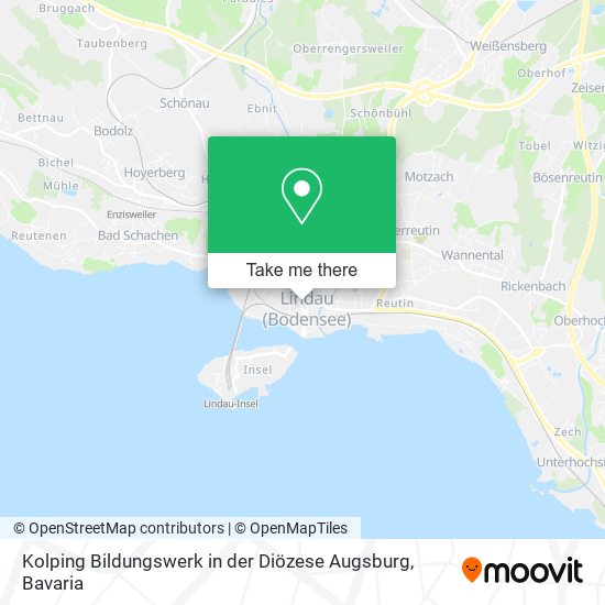 Kolping Bildungswerk in der Diözese Augsburg map