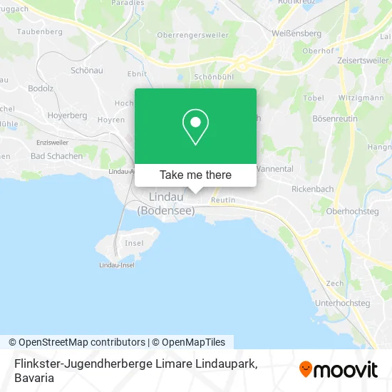 Карта Flinkster-Jugendherberge Limare Lindaupark