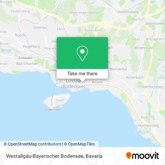 Карта Westallgäu-Bayerischer Bodensee