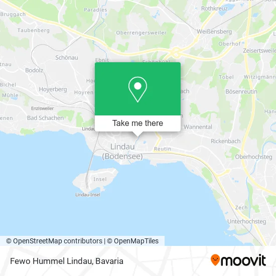 Карта Fewo Hummel Lindau