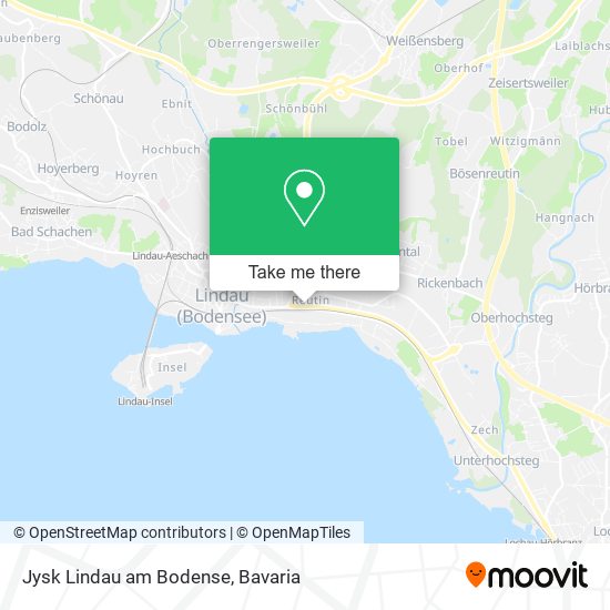 Jysk Lindau am Bodense map