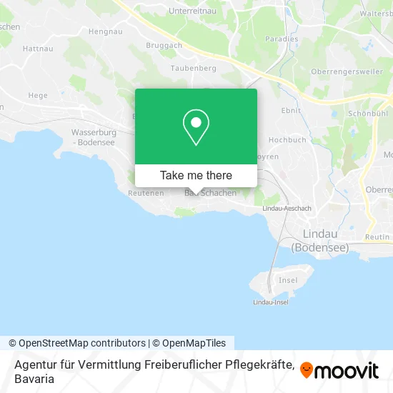 Карта Agentur für Vermittlung Freiberuflicher Pflegekräfte