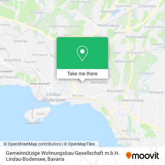 Gemeinnützige Wohnungsbau-Gesellschaft m.b.H. Lindau-Bodensee map