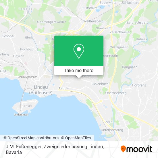 J.M. Fußenegger, Zweigniederlassung Lindau map