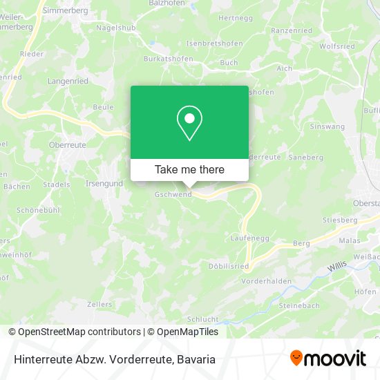 Hinterreute Abzw. Vorderreute map