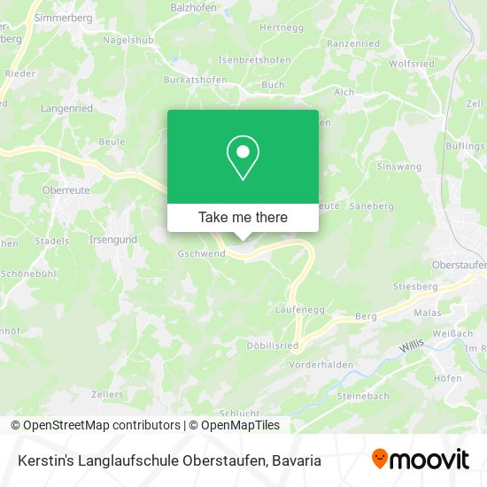 Kerstin's Langlaufschule Oberstaufen map