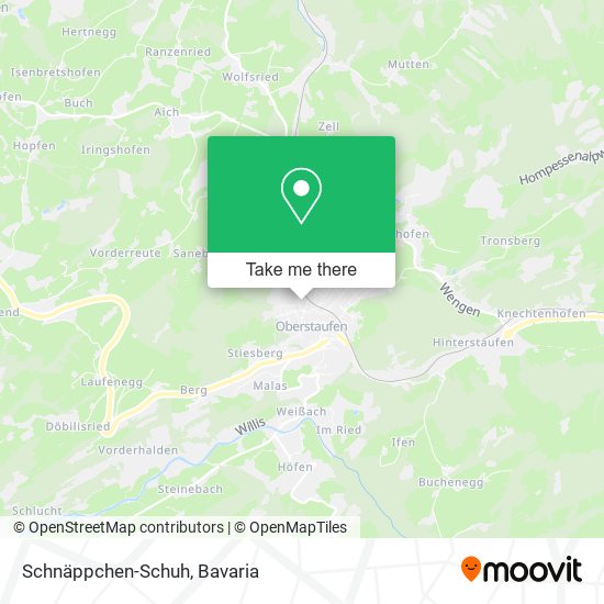 Schnäppchen-Schuh map