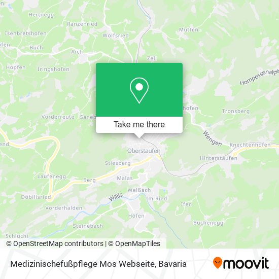 Medizinischefußpflege Mos Webseite map