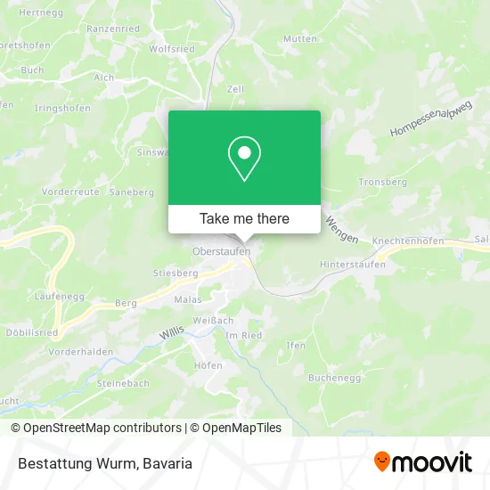 Карта Bestattung Wurm