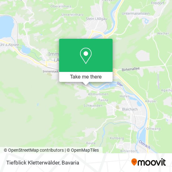 Tiefblick Kletterwälder map