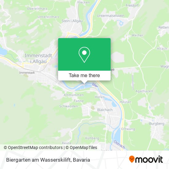 Biergarten am Wasserskilift map