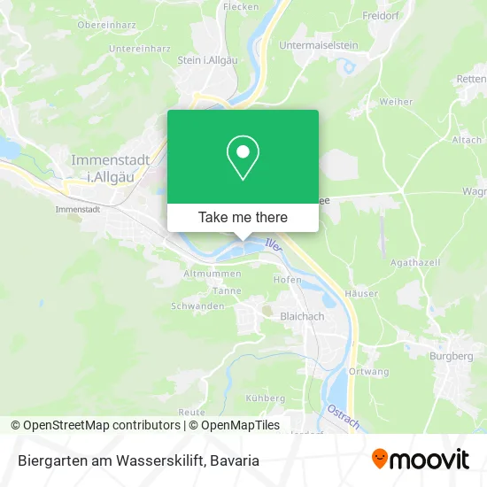 Карта Biergarten am Wasserskilift