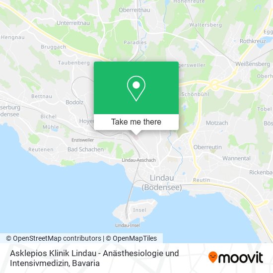 Asklepios Klinik Lindau - Anästhesiologie und Intensivmedizin map