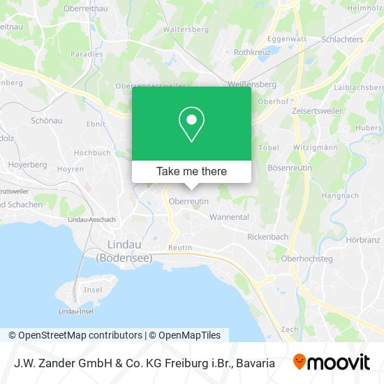 J.W. Zander GmbH & Co. KG Freiburg i.Br. map
