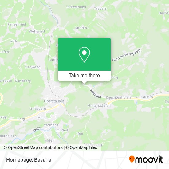 Homepage map