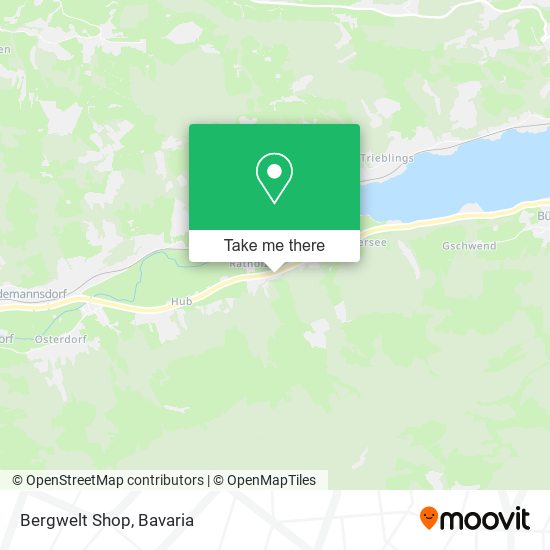 Bergwelt Shop map