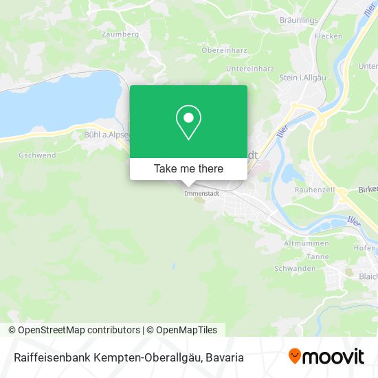 Raiffeisenbank Kempten-Oberallgäu map