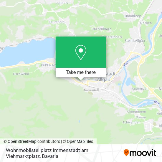 Карта Wohnmobilstellplatz Immenstadt am Viehmarktplatz