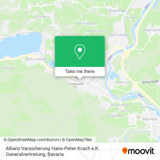 Карта Allianz Versicherung Hans-Peter Krach e.K. Generalvertretung