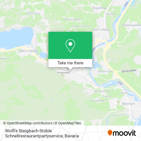 Wolfi's Steigbach-Stüble Schnellrestaurantpartyservice map