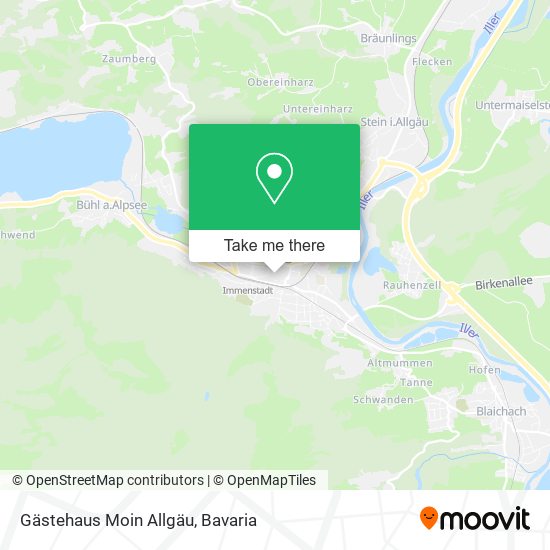 Gästehaus Moin Allgäu map