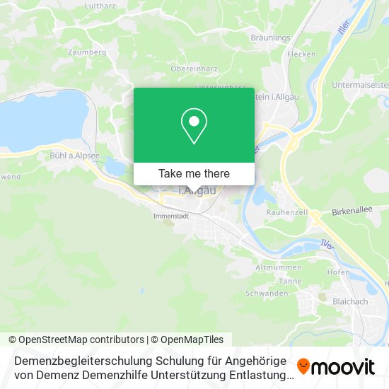 Demenzbegleiterschulung Schulung für Angehörige von Demenz Demenzhilfe Unterstützung Entlastung Ehr map