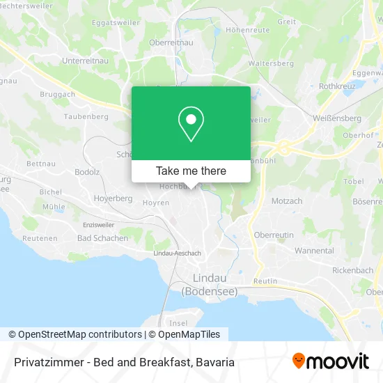 Карта Privatzimmer - Bed and Breakfast
