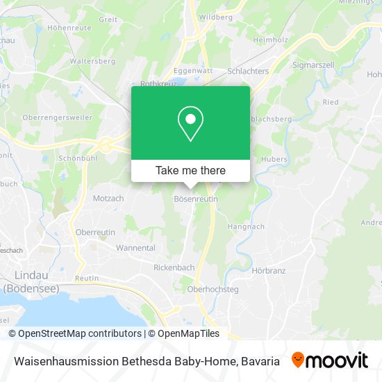 Waisenhausmission Bethesda Baby-Home map