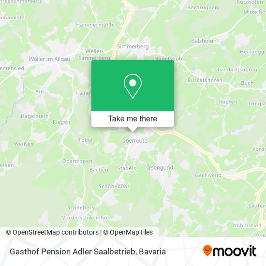 Gasthof Pension Adler Saalbetrieb map