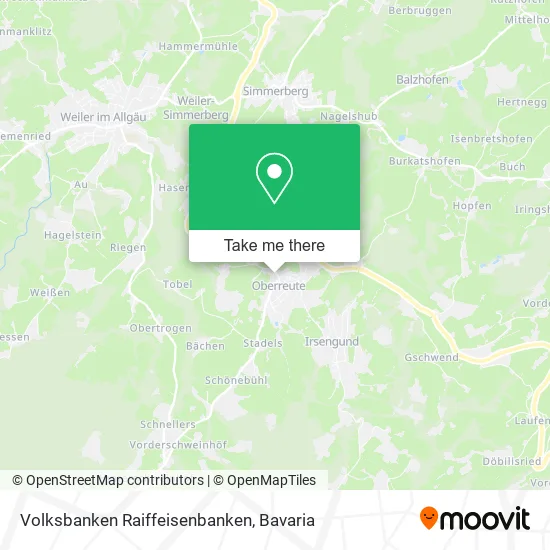Volksbanken Raiffeisenbanken map