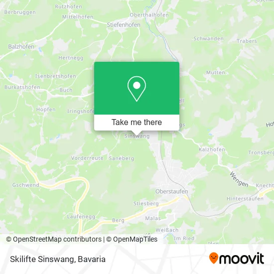 Skilifte Sinswang map